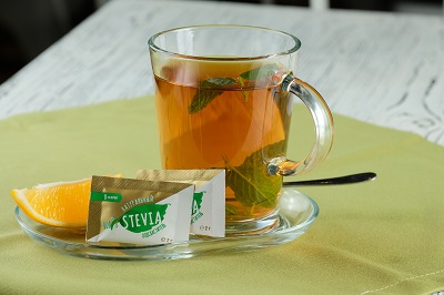 Stevia with tea